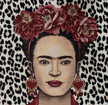 Decostoffen Mexicaanse vrouw bloemen gobelin