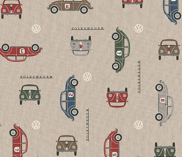 Decostoffen Volkswagen kevers linnenlook