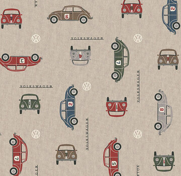 Decostoffen Volkswagen kevers linnenlook