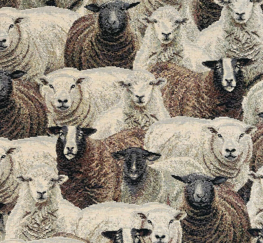 Schapen gobelin stof