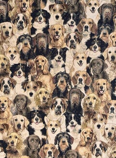 Decostoffen Honden familie gobelin