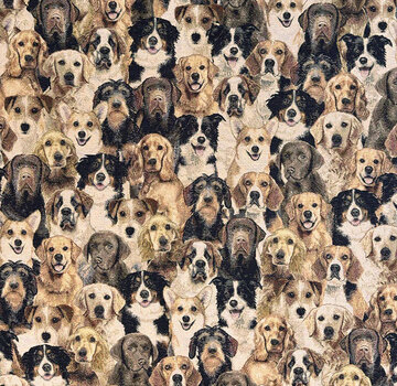 Decostoffen Honden familie gobelin