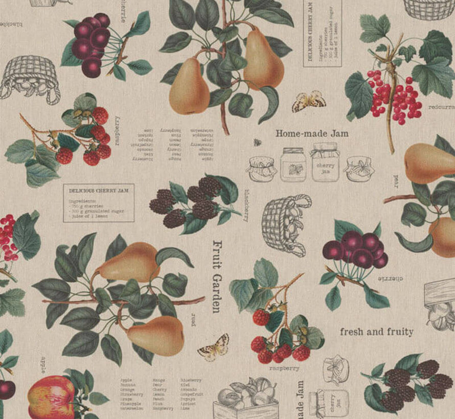 Rood fruit digitale print