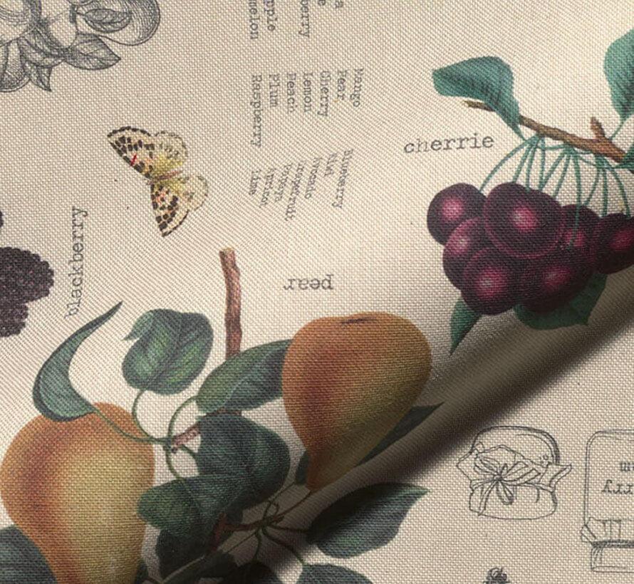 Rood fruit digitale print