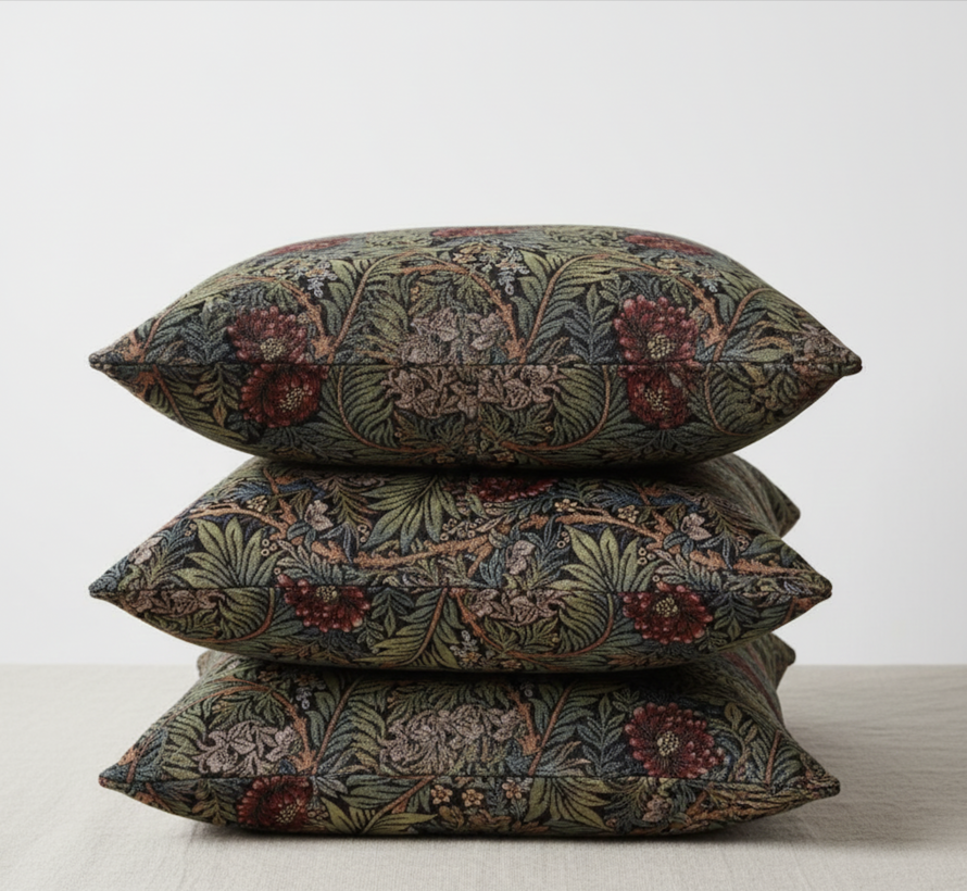 Bloemen William Morris stijl gobelin