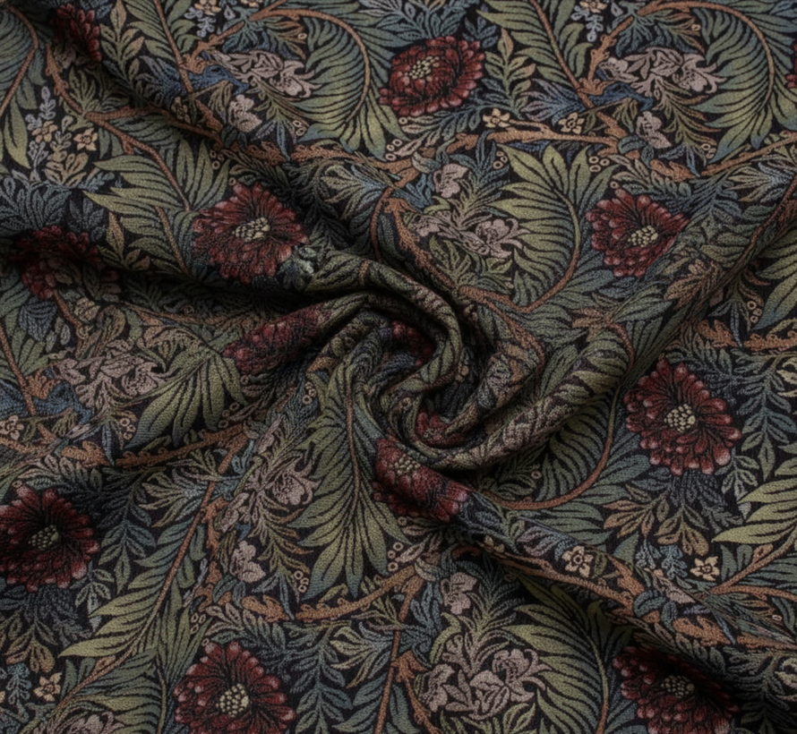 Bloemen William Morris stijl gobelin