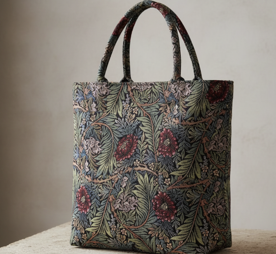 Bloemen William Morris stijl gobelin