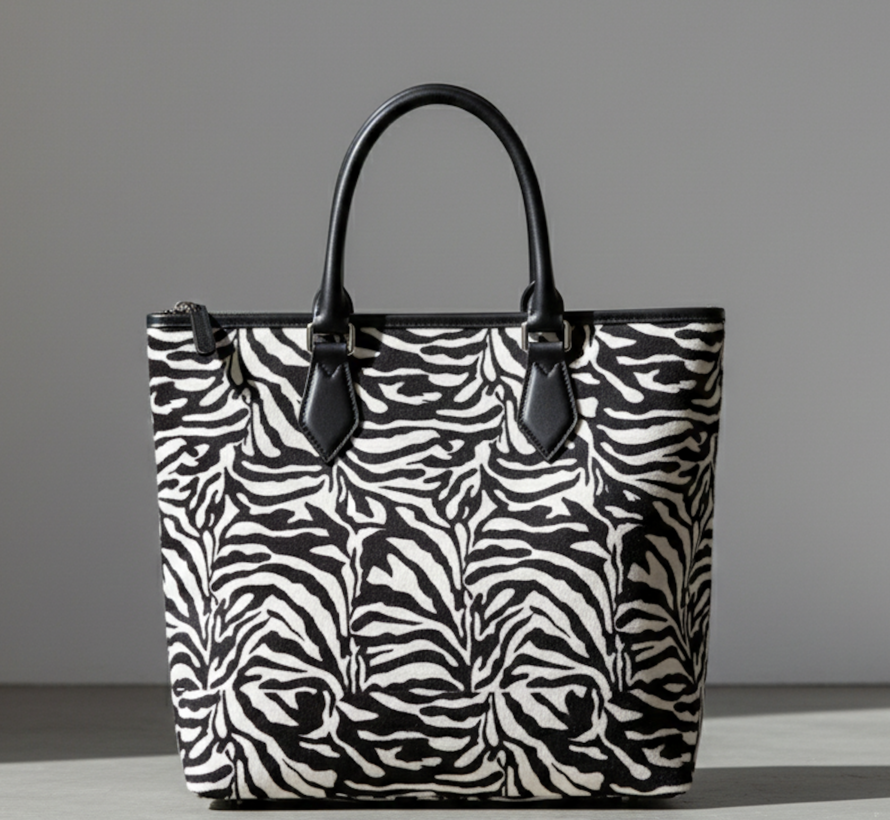 Zebraprint velvet digitale print stof