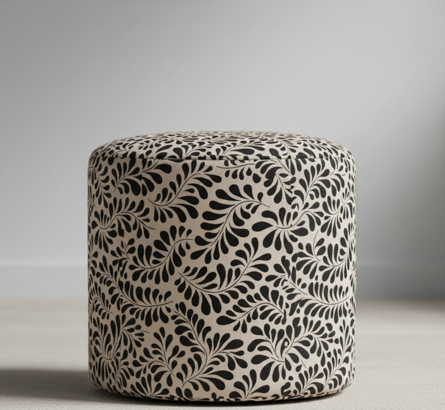 Bloemen patroon beige gobelin