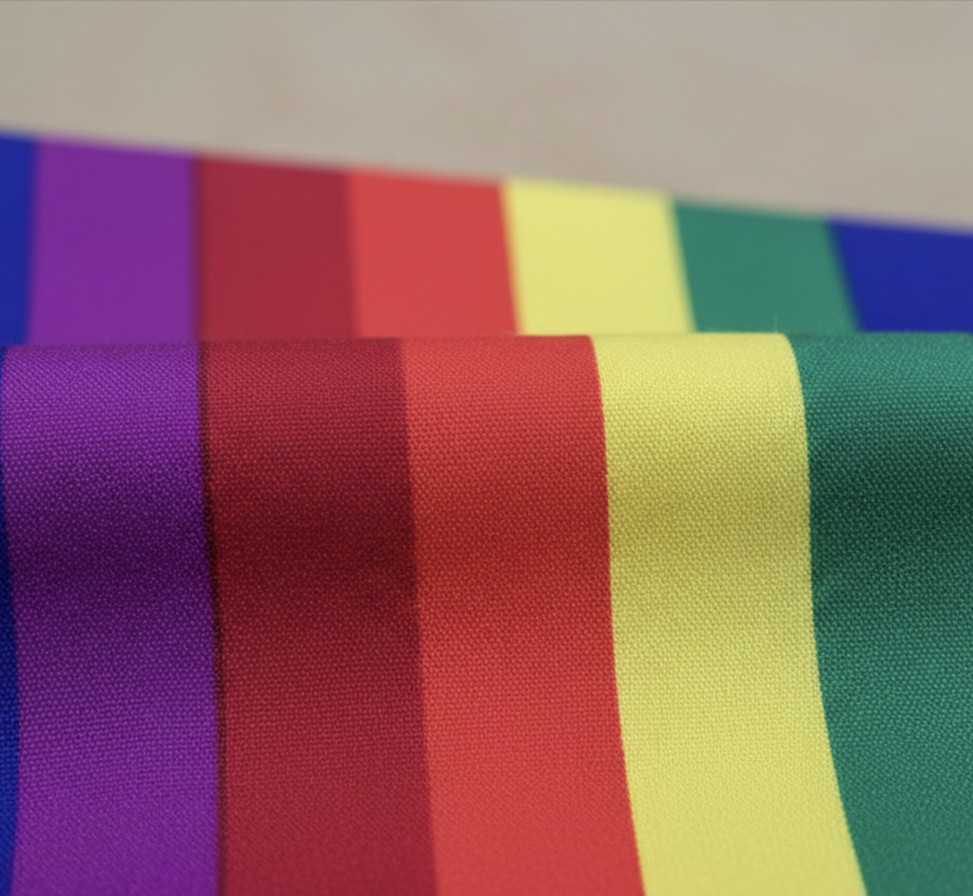 Regenboog kleuren terlenka stof