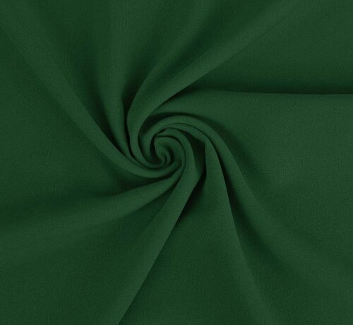 Decostoffen Donkergroene terlenka stof – Duurzame en tijdloze stof voor kleding en uniformen