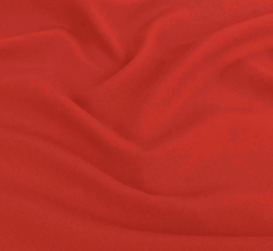 Rode terlenka stof – Klassieke en slijtvaste stof voor broeken, jassen en decoratie
