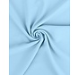 Lichtblauwe terlenka stof – Zachte en comfortabele stof voor kleding en accessoires