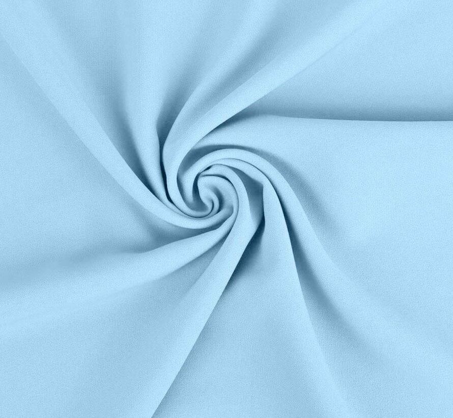 Lichtblauwe terlenka stof – Zachte en comfortabele stof voor kleding en accessoires