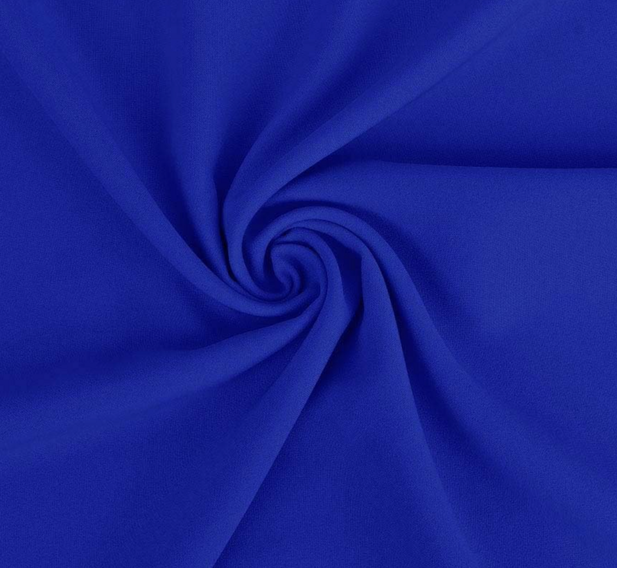 Cobaltblauwe terlenka stof – Diepe kleur en duurzame kwaliteit voor mode en uniformen