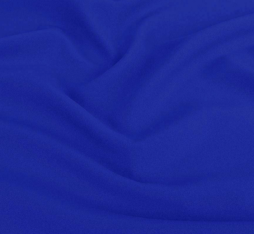 Cobaltblauwe terlenka stof – Diepe kleur en duurzame kwaliteit voor mode en uniformen