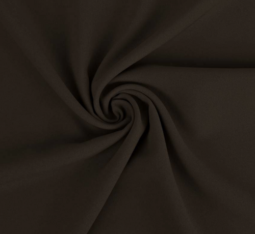 Decostoffen Donkerbruine terlenka stof – Sterke en stijlvolle stof voor broeken en colberts
