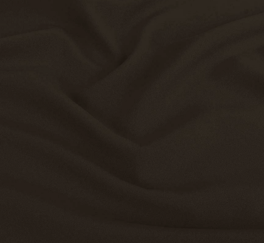 Donkerbruine terlenka stof – Sterke en stijlvolle stof voor broeken en colberts