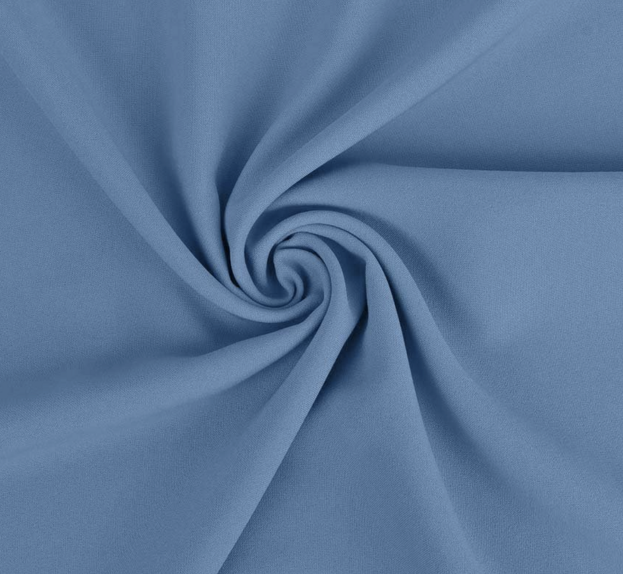 Jeansblauwe terlenka stof – Denimlook stof met comfort en duurzaamheid