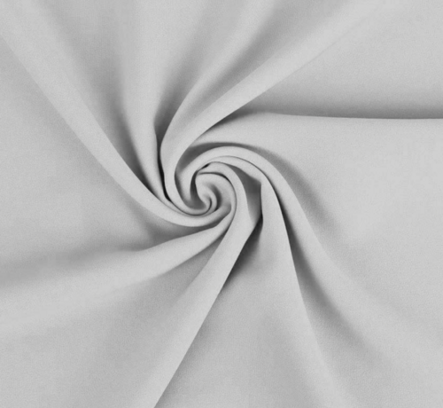 Decostoffen Lichtgrijze terlenka stof – Moderne en neutrale stof voor kleding en kostuums