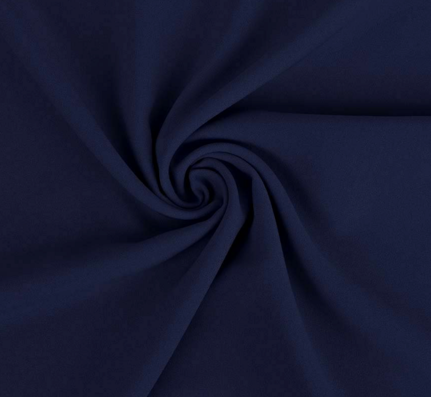 Donker jeansblauwe terlenka stof – Stoere uitstraling met soepele kwaliteit