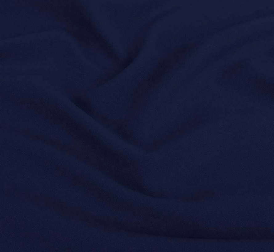 Donker jeansblauwe terlenka stof – Stoere uitstraling met soepele kwaliteit