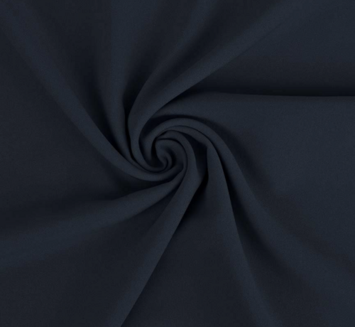 Decostoffen Navy terlenka stof – Klassieke donkerblauwe stof voor pakken en uniformen