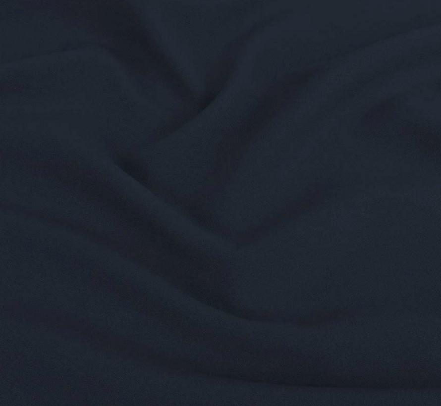 Navy terlenka stof – Klassieke donkerblauwe stof voor pakken en uniformen