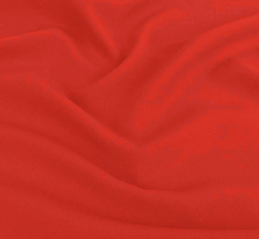 Felrode terlenka stof – Opvallende kleur en sterke kwaliteit voor fashion