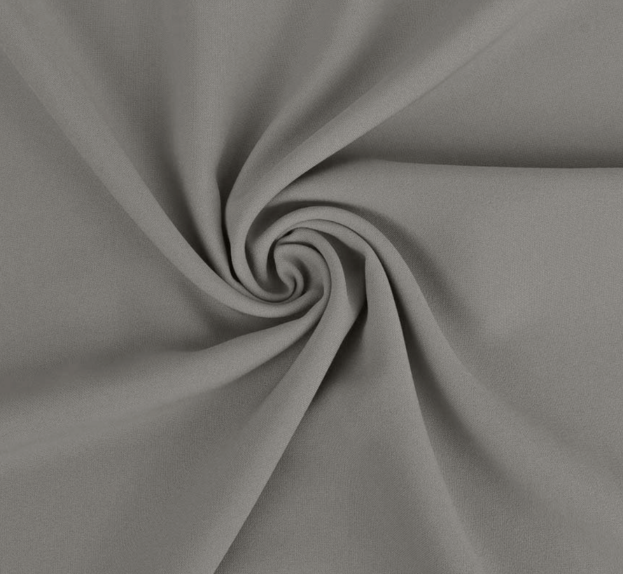 Grijze terlenka stof – Veelzijdige basisstof voor mode en zakelijke kleding