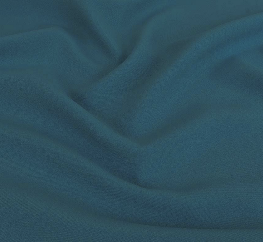 Blauwe terlenka stof – Klassieke kleur en duurzame kwaliteit voor kleding