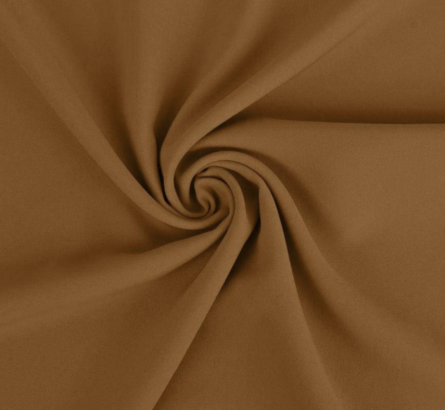 Camel terlenka stof – Tijdloze en elegante stof voor jassen en broeken