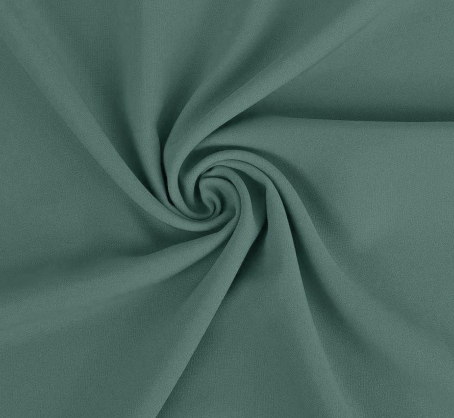 Petrol terlenka stof – Diepe blauwgroene stof voor moderne kleding