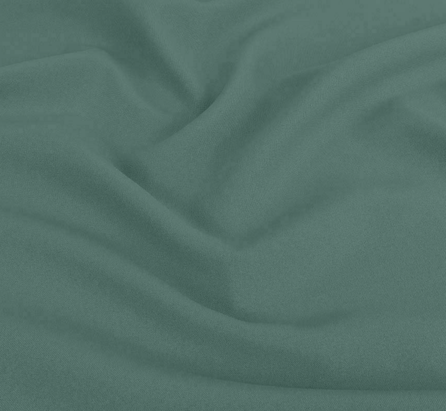 Petrol terlenka stof – Diepe blauwgroene stof voor moderne kleding