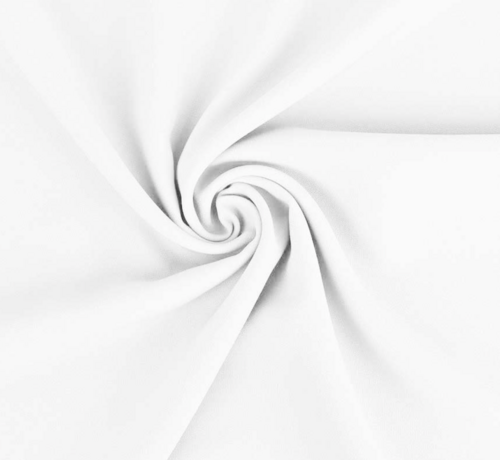 Decostoffen Witte terlenka stof – Frisse en neutrale stof voor kleding en decoratie