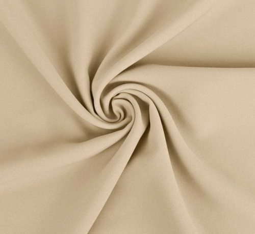 Decostoffen Beige terlenka stof – Zachte en veelzijdige stof voor mode en interieur