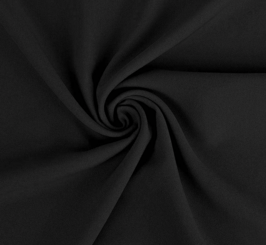 Zwarte terlenka stof – Tijdloze en slijtvaste stof voor elke kledingstijl