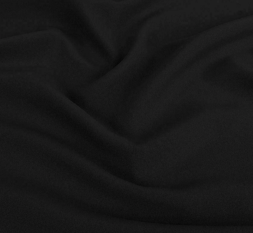 Zwarte terlenka stof – Tijdloze en slijtvaste stof voor elke kledingstijl