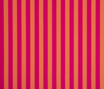 Decostoffen Roze en oranje strepen klein digitale print