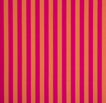 Decostoffen Roze en oranje strepen klein digitale print