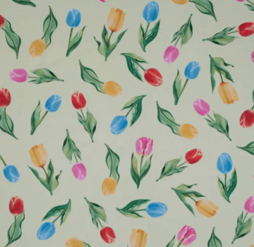 Decostoffen Tulpen digitale print