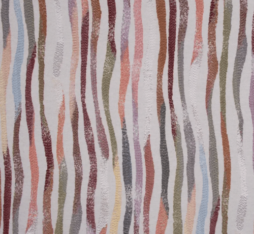 Decostoffen Golvende strepen gobelin stof