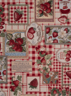 Decostoffen Aardbeien jam gobelin
