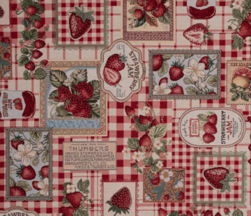 Decostoffen Aardbeien jam gobelin