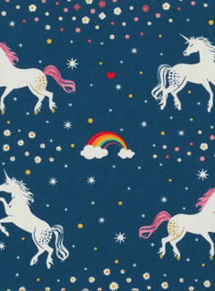 Decostoffen Eenhoorn glow in the dark half panama