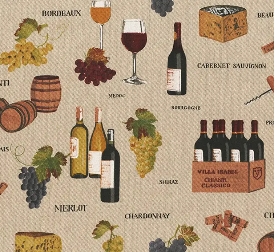 Wijnproeverij linnenlook