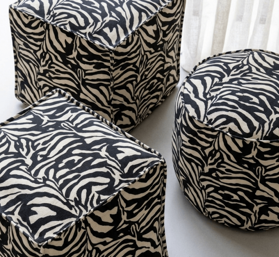 Zebra print gobelin stof