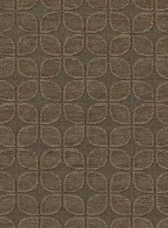 Decostoffen Retro bruin jacquard chenille