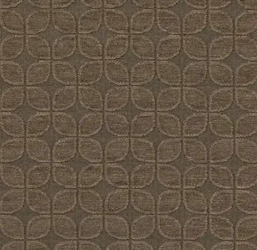 Decostoffen Retro bruin jacquard chenille