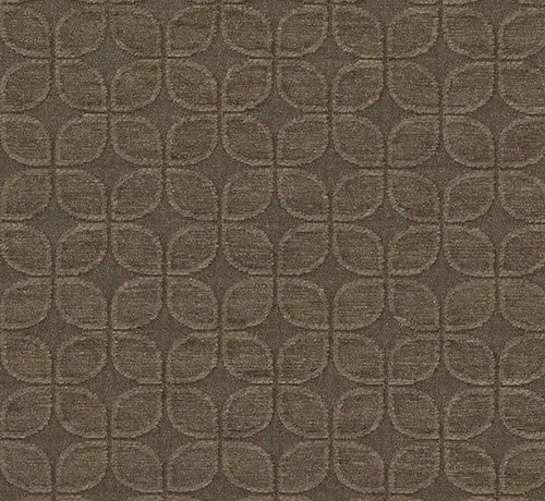 Decostoffen Retro bruin jacquard chenille